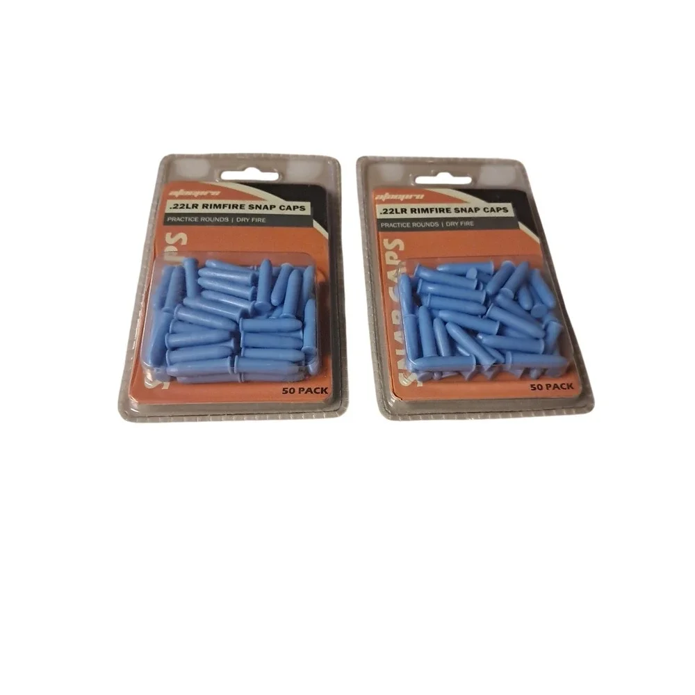 22 LR Rimfire Plastic 2 Pack Of  50 Pack of Safety Snap Caps A TAC Pro